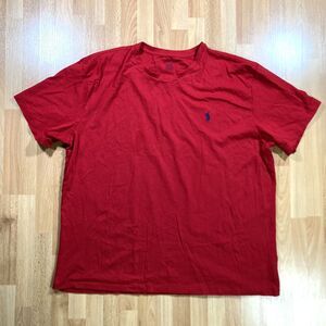 Polo Ralph Lauren Tee Shirt (Men’s size XL) • Red • Logo • EUC